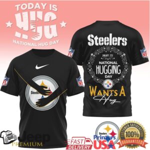 Pittsburgh Steelers Official NFL National Hugging Day 3D Shirt