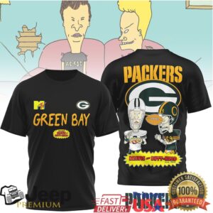 Green Bay Packers Official NFL Funny Beavis and Butt Head Shirt