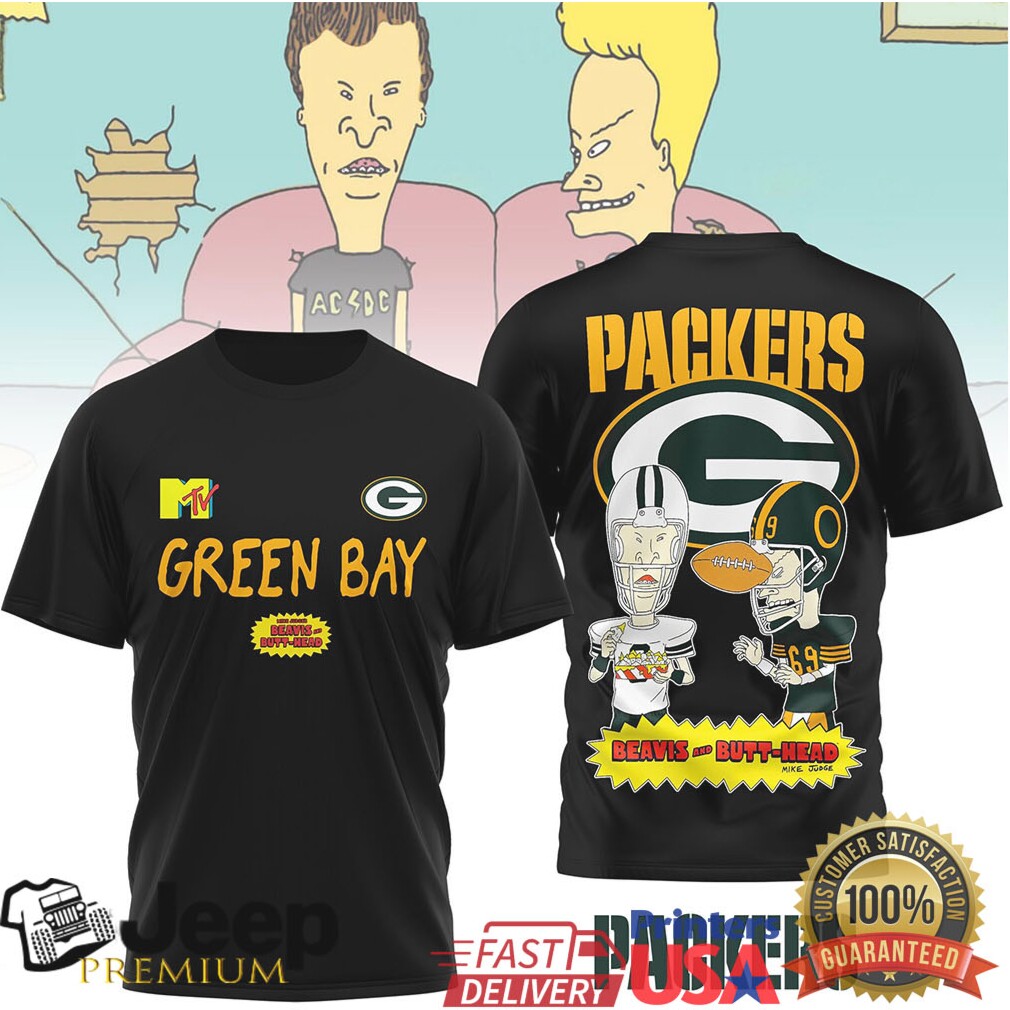 Green Bay Packers Official NFL Funny Beavis and Butt Head Shirt Green Bay Packers Official NFL Funny Beavis and Butt Head Shirt