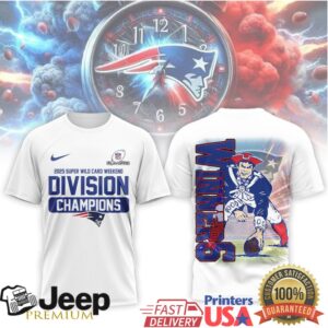 New England Patriots 2025 Super Wild Card Weekend Division Champions 3D T Shirt