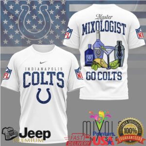 Indianapolis Colts Official NFL Mixologist Fan 3D Shirt