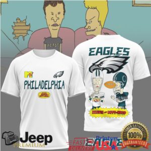 Philadelphia Eagles Official NFL Funny Beavis and Butt Head Shirt
