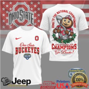 Ohio State Buckeyes Official NCAA Cotton Bowl Game Champions Shirt