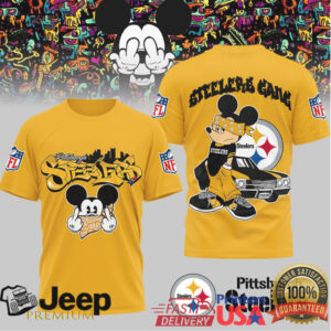 Pittsburgh Steelers Official NFL Gangsta Mickey 3D Shirt Pittsburgh Steelers Official NFL Gangsta Mickey 3D Shirt
