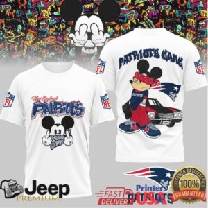 New England Patriots Official NFL Gangsta Mickey 3D Shirt New England Patriots Official NFL Gangsta Mickey 3D Shirt