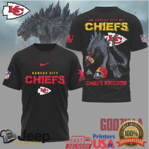 Kansas City Chiefs Official NFL Godzilla Football Shirt