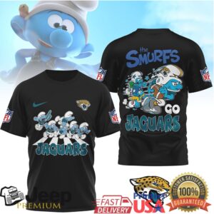 Jacksonville Jaguars Official NFL The Smurfs 3D Shirt
