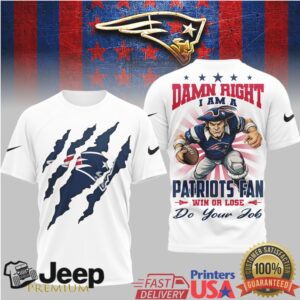 New England Patriots Win or Lose Distressed Logo T Shirt