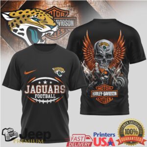 Jacksonville Jaguars Official NFL Harley Davidson 3D Shirt Jacksonville Jaguars Official NFL Harley Davidson 3D Shirt