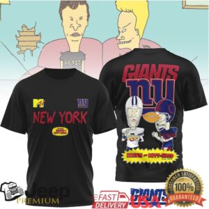 New York Giants Official NFL Funny Beavis and Butt Head Shirt