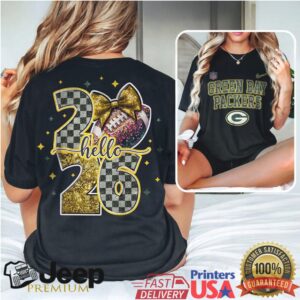 Green Bay Packers Official NFL Hello 2026 Shirt