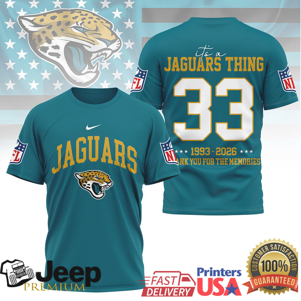 Jacksonville Jaguars Official NFL Legacy 3D Shirt Jacksonville Jaguars Official NFL Legacy 3D Shirt