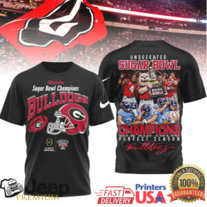 Georgia Bulldogs Official NCAA Sugar Bowl Champions 3D Shirt Georgia Bulldogs Official NCAA Sugar Bowl Champions 3D Shirt