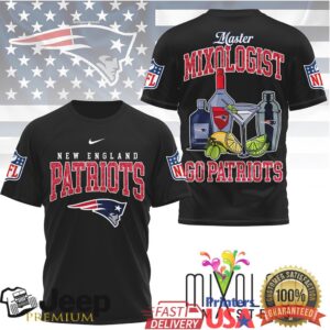 New England Patriots Official NFL Mixologist Fan 3D Shirt