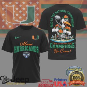 Miami Hurricanes Official NCAA Cotton Bowl Game Champions Shirt