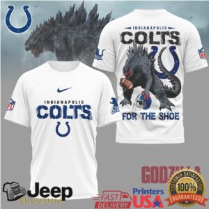 Indianapolis Colts Official NFL Godzilla Football Shirt