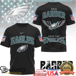 Philadelphia Eagles Official NFL Barber Fan 3D Shirt