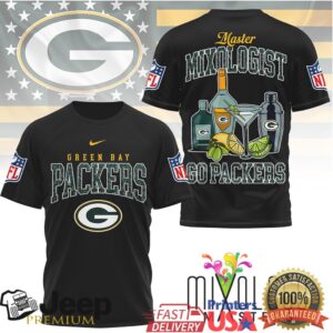 Green Bay Packers Official NFL Mixologist Fan 3D Shirt