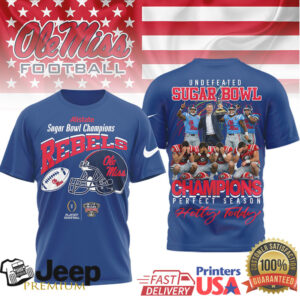 Ole Miss Rebels Official NCAA Sugar Bowl Champions 3D Shirt Ole Miss Rebels Official NCAA Sugar Bowl Champions 3D Shirt