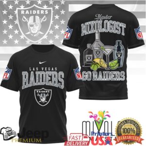 Las Vegas Raiders Official NFL Mixologist Fan 3D Shirt