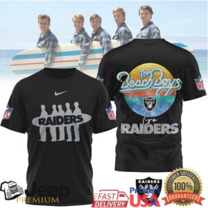 Las Vegas Raiders Official NFL The Beach Boys 3D Shirt