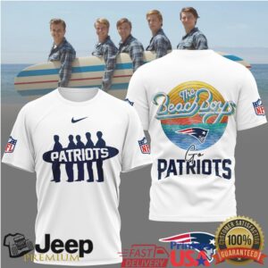 New England Patriots Official NFL The Beach Boys 3D Shirt New England Patriots Official NFL The Beach Boys 3D Shirt