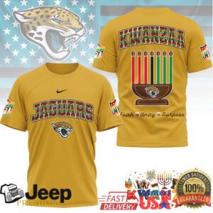Jacksonville Jaguars Official NFL Kwanzaa Pride 3D Shirt
