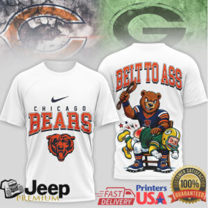 Chicago Bears Belt to Ass Graphic T Shirt Chicago Bears Belt to Ass Graphic T Shirt