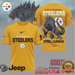 Pittsburgh Steelers Official NFL Godzilla Football Shirt Pittsburgh Steelers Official NFL Godzilla Football Shirt