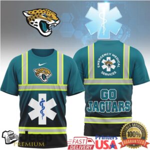Jacksonville Jaguars Official NFL National EMT & Paramedic Day 3D Shirt Jacksonville Jaguars Official NFL National EMT & Paramedic Day 3D Shirt