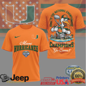 Miami Hurricanes Official NCAA Cotton Bowl Game Champions Shirt Miami Hurricanes Official NCAA Cotton Bowl Game Champions Shirt