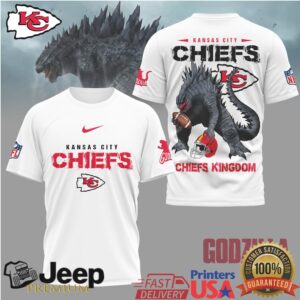 Kansas City Chiefs Official NFL Godzilla Football Shirt