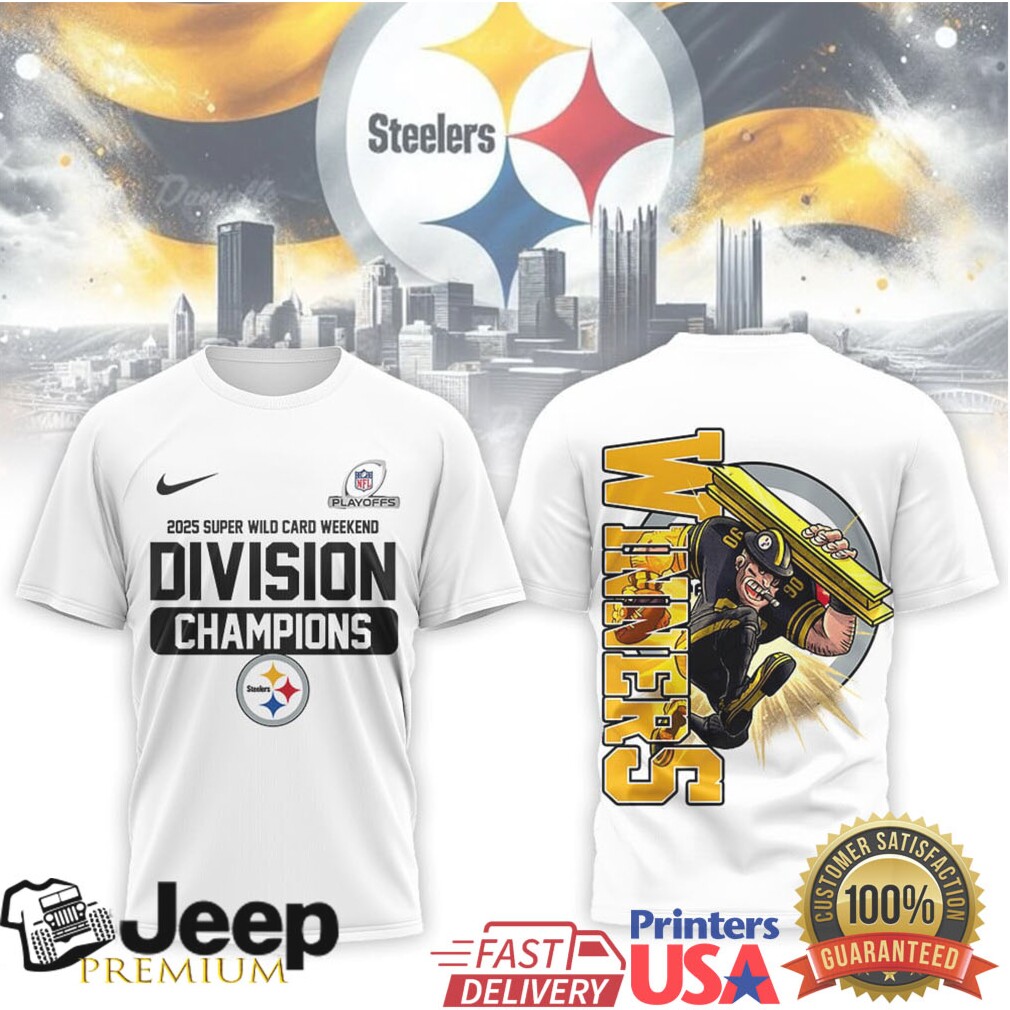 Steelers 2025 Super Wild Card Weekend Division Champions 3D T Shirts Steelers 2025 Super Wild Card Weekend Division Champions 3D T Shirts