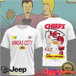 Kansas City Chiefs Official NFL Funny Beavis and Butt Head Shirt