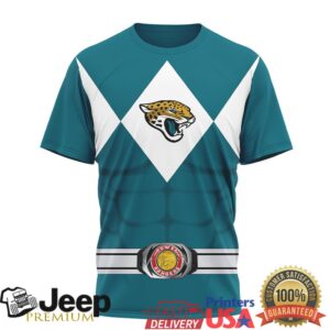 Jacksonville Jaguars Official NFL Power Rangers 3D Shirt