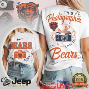 This Photographer Loves The Bears T Shirt Chicago Football Fan Tee