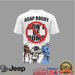 A$AP Rocky Don't Be Dumb Cartoon Graphic Hip Hop Streetwear T Shirt