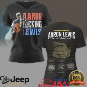 Aaron Lewis and The Stateliners 2026 American Tour Gadsden Snake T Shirt Aaron Lewis and The Stateliners 2026 American Tour Gadsden Snake T Shirt