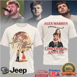 Alex Warren 2026 Tour “Little Orphan Alex Live” Finding Family Graphic Tee
