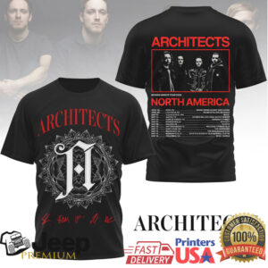 Architects Broken Mirror Tour 2026 North America Band T Shirt
