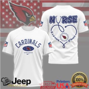 Arizona Cardinals Nurse T Shirt NFL Cardinals Fan Nursing Tee Arizona Cardinals Nurse T Shirt NFL Cardinals Fan Nursing Tee