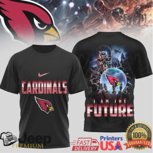 Arizona Cardinals Sci Fi Robot Future Graphic Print T Shirt
