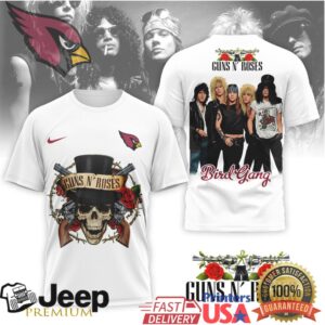 Arizona Cardinals x Guns N' Roses “Bird Gang” Heavy Metal Graphic Tee