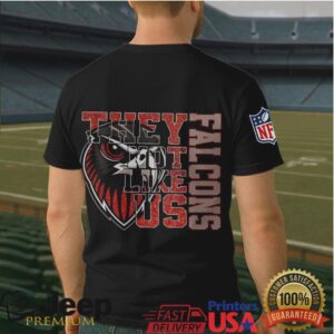 Atlanta Falcons “They Not Like Us” Retro Bird Logo Men's Tee
