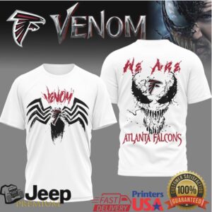 Atlanta Falcons Venom Symbiote “We Are” NFL Graphic T Shirt Atlanta Falcons Venom Symbiote “We Are” NFL Graphic T Shirt