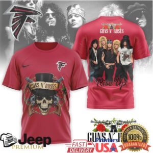 Atlanta Falcons x Guns N' Roses Rise Up Band Style Football Shirt