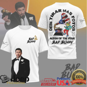Bad Bunny Album of the Year Grammy Award Tribute T Shirt