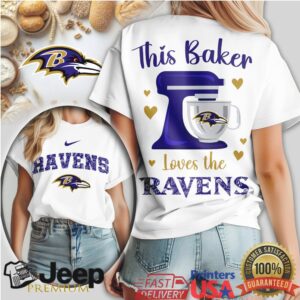 Baltimore Ravens Baker Gift Shirt “This Baker Loves The Ravens”