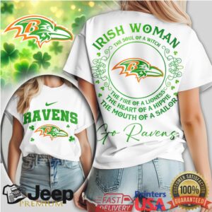 Baltimore Ravens Irish Woman St. Patrick’s Day T Shirt Soul of a Witch Baltimore Ravens Irish Woman St. Patrick’s Day T Shirt Soul of a Witch