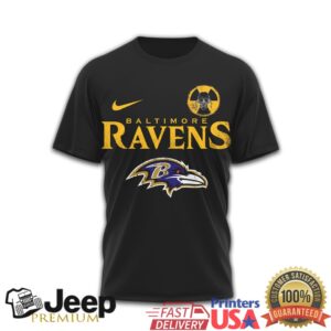 Baltimore Ravens x Megadeth Vic Rattlehead Heavy Metal Skull Graphic T Shirt